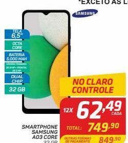 GBarbosa Smartphone samsung a03 oferta