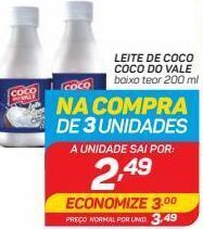 GBarbosa Leite de coco coco do valle 200ml oferta