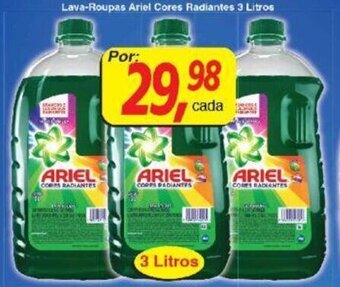 Supermercados Guanabara Lava Roupas Ariel Cores Radiantes 3L oferta