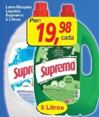 Supermercados Guanabara Lava roupas Liquido Suprema 5L oferta