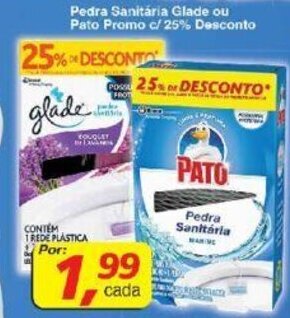 Supermercados Guanabara Pedra Sanitaria Glade ou pato promo c/25% Desconto oferta