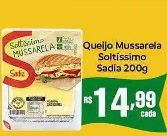 Boa Supermercados Queijo mussarela soltíssimo sadia oferta