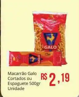 Macarrão Galo Cortada Ou Espaguete