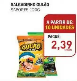 Decisão Atacarejo Salgadinho Gulão Sabores 120g oferta