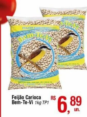 Fort Atacadista Feijao Carioca Bem Te Vi 1kg - Tipo 1 oferta