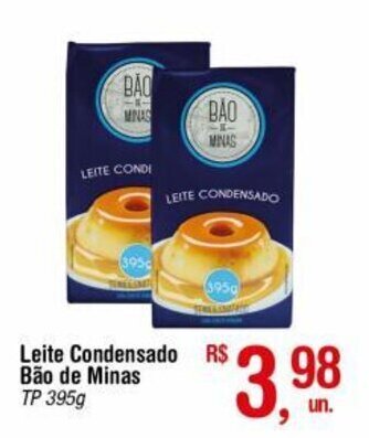 Fort Atacadista Leite Condensado Bao de Minas 395g oferta