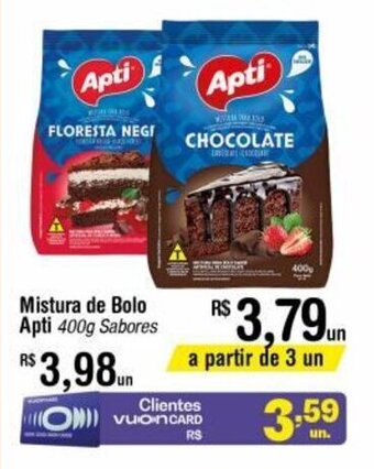 Fort Atacadista Mistura de Bolo Apti 400g oferta