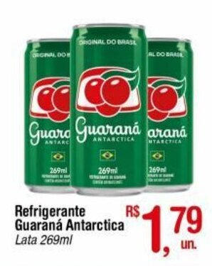 Fort Atacadista Refrigerante Guarana Antarctica lata 269ml oferta