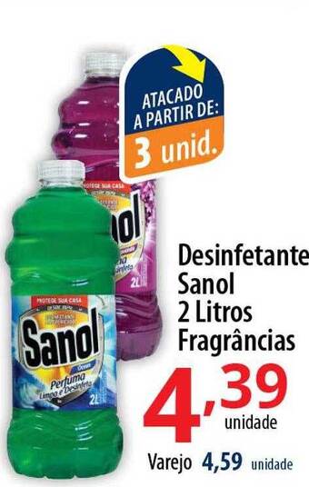 Akki Atacadista Desinfetante sanol fragrâncias oferta
