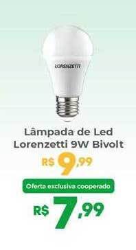 Coocerqui Lâmpada de led lorenzetti 9w bivolt oferta