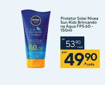 Drogaria Coop Protator solar nivea sun kids brincando na água fps 60 oferta