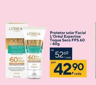 Drogaria Coop Protetor solar facial l'oréal expertise toque seco fps 60 oferta