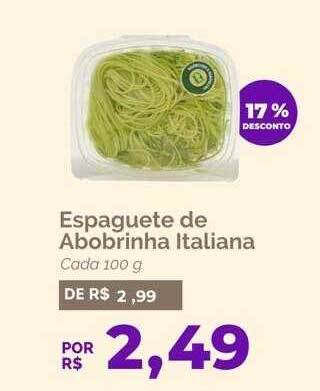 Espaguete de abobrinha italiana 17% desconto