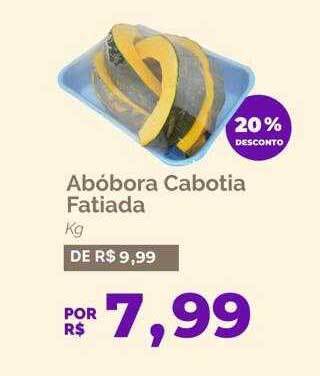 Oba Hortifruti Abóbora cabotia fatiada kg 20% desconto oferta