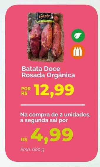 Oba Hortifruti Batata doce rosada orgânica oferta