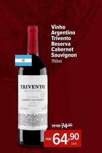 Perini Vinho argentino trivento reserva cabernet sauvignon oferta