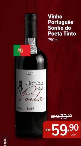 Perini Vinho português sonho do poeta tinto oferta