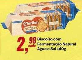Rede Multi Market Biscoito com fermentação natural água e sal oferta