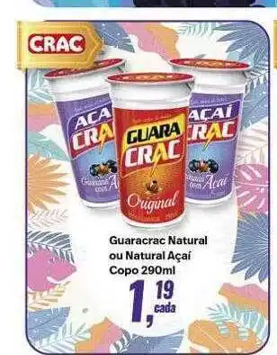 Rede Multi Market Guaracrac natural ou natural açai copo oferta
