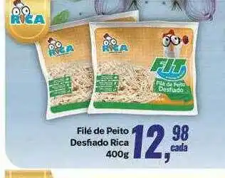 Filé de peito desfiado rica