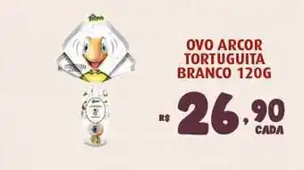 Ovo Arcor Tortuguita Branco 120g