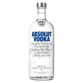 Vodka destilada absolut garrafa 1l