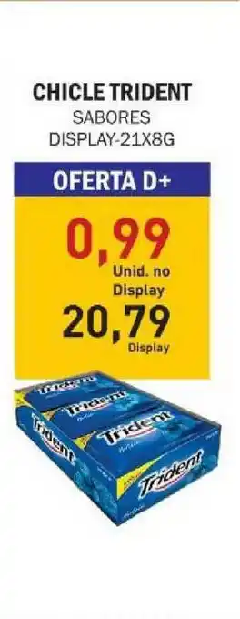Decisão Atacarejo Chicle Trident Sabores 21x8g oferta