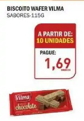 Decisão Atacarejo Biscoito Wafer Vilma Sabores 115g oferta