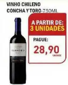 Decisão Atacarejo Vinho Chileno Concha Y Toro 750ml oferta