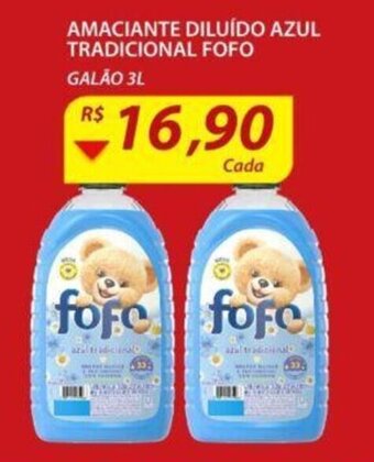 Assaí Atacadista Amaciante Diluido Azul Tradicional Fofo galao 3L oferta