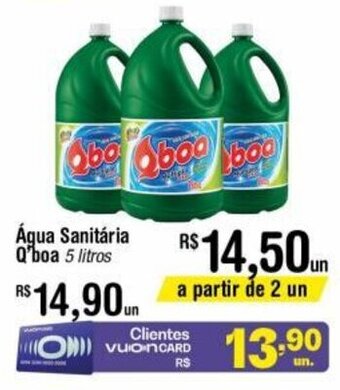 Fort Atacadista Agua Sanitaria Qboa 5L oferta
