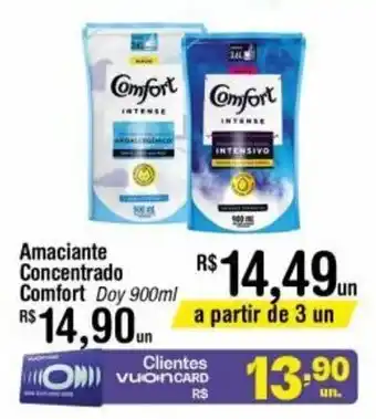Fort Atacadista Amaciante Concentrado Comfort 900ml oferta