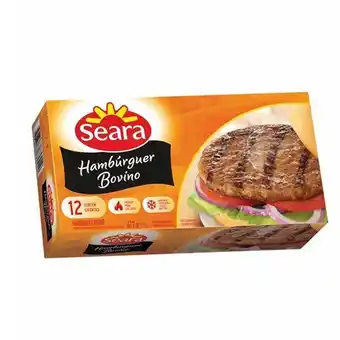 Super Lagoa Hamburguer bovino seara 672g oferta