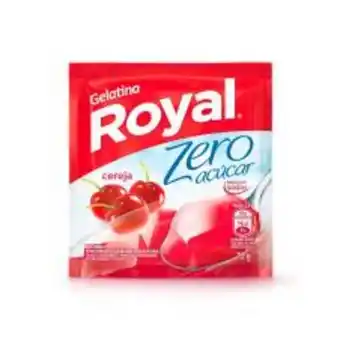 Gelatina em pó royal zero cereja sachê 12 g