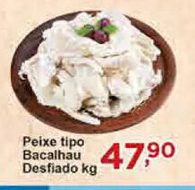 Rossi Supermercado Peixe tipo Bacalhau Desfiado 1kg oferta