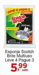 Rossi Supermercado Esponja Scotch Brite Multiuso L4 P3 oferta