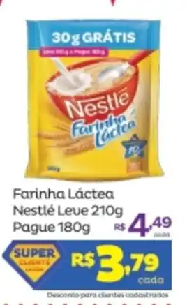 Super Lagoa Farinha Lactea Nestle Leve 200g Pague 180g oferta