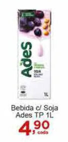 Rossi Supermercado Bebida c/ Soja Ades tp 1L oferta