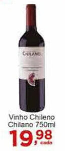 Rossi Supermercado Vinho Chileno Chilano 750ml oferta