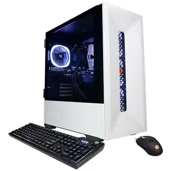 Cyberpowerpc gamer master desktop gaming amd ryzen 5 5600g 16gb memória nvidia geforce rtx 3060 - 2tb hdd + 500gb ssd - branc