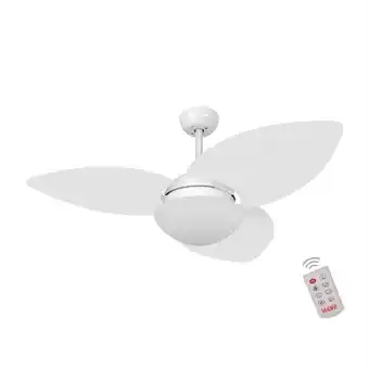 Ventilador de teto dormamu branco fosco 3 pás branco 127v com controle