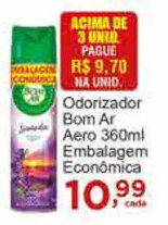 Rossi Supermercado Odorizador Bom Ar Aero 360ml Embalagem Economica oferta