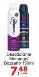 Rossi Supermercado Desodorante Monange/ Bozzano 150ml oferta