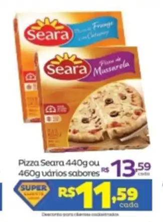 Super Lagoa Pizza Seara 440g ou 460g varios sabores oferta