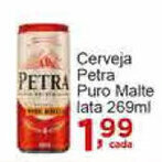 Rossi Supermercado Cerveja Petra Puro Malte lata 269ml oferta