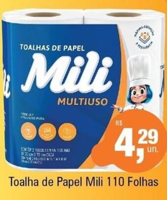 Supermercados Alvorada Toalha de Papel Mili 110 folhas oferta