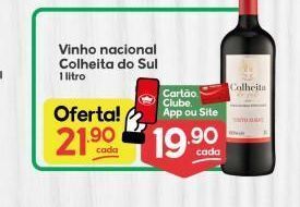 Supermercados Princesa Vinho nacional colheita do sul oferta