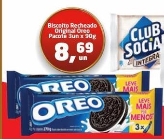 Tenda Atacado Biscoito recheado original oreo 3un x 90g oferta