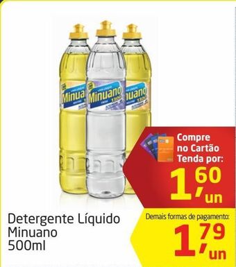 Tenda Atacado Detergente líquido minuano 500ml oferta