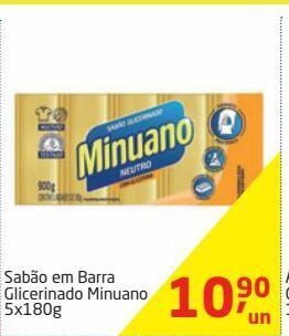 Tenda Atacado Sabão em barra glicerinado minuano 5x180g oferta